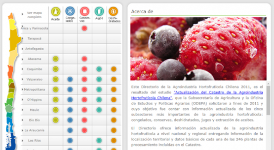 Informe final: “Actualización del Catastro de la Agroindustria Hortofrutícola Chilena