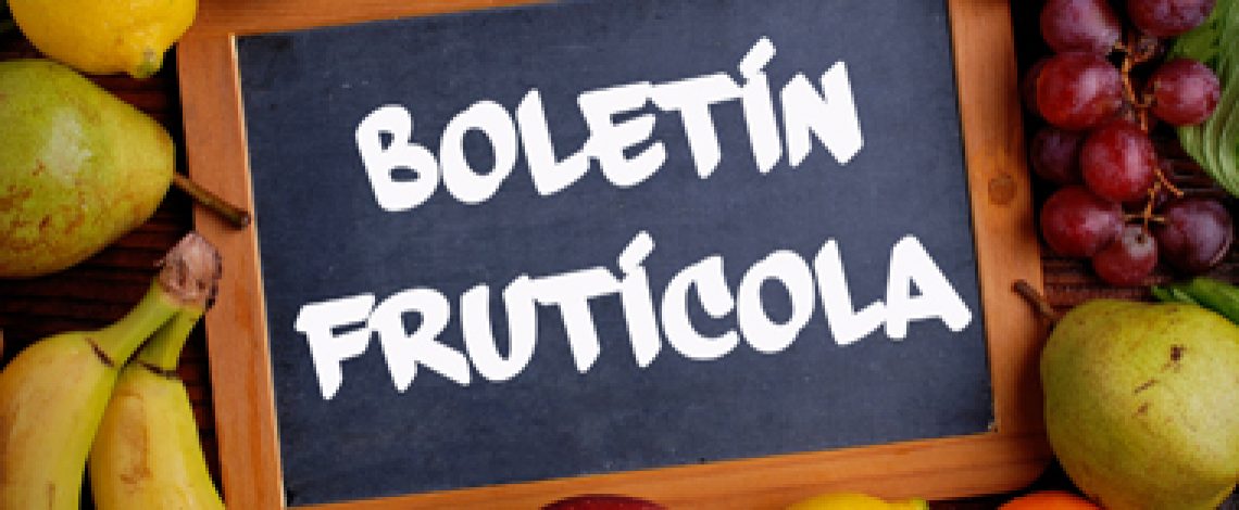 Boletin frutícola. Septiembre de 2016