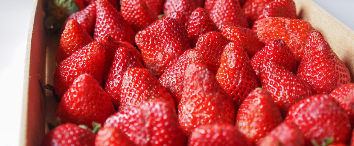 El mercado de las frutillas. Agosto de 2014