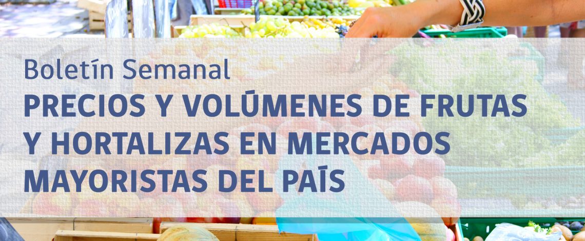 Claudia Carbonell, directora de Odepa, informó que se encuentra publicado el nuevo boletín semanal, de precios y volúmenes, de frutas y hortalizas en mercados mayoristas del país