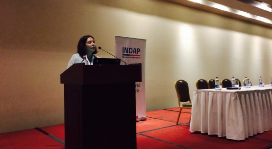 Claudia Carbonell, directora de Odepa, expuso sobre: “Visión ministerial sobre la sustentabilidad” en el marco del seminario: “Agroecología y Sustentabilidad para la Agricultura Familiar Campesina”, organizado por Indap y Odepa en Temuco.