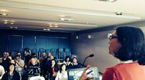 Claudia Carbonell, directora de Odepa, expuso en la constitución de la Mesa Ovina de Magallanes