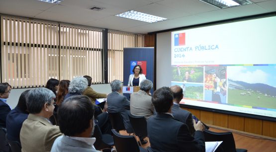 Con la presencia del subsecretario de Agricultura, Claudio Ternicier, y representantes del sector público y privado, la directora de Odepa, Claudia Carbonell, dio a conocer la Cuenta Pública de la institución, correspondiente al año 2014