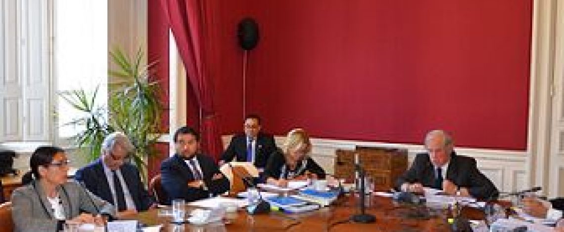 Claudia Carbonell, directora de Odepa, se reunió con la Comisión de Agricultura del Senado, con el objeto de analizar la situación del cultivo del arroz. Esta reunión se realizó en el edificio del Senado en Santiago.