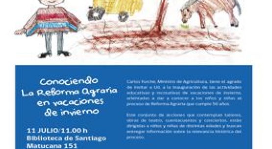 Minagri celebrará la Semana de la Reforma Agraria en la Biblioteca de Santiago