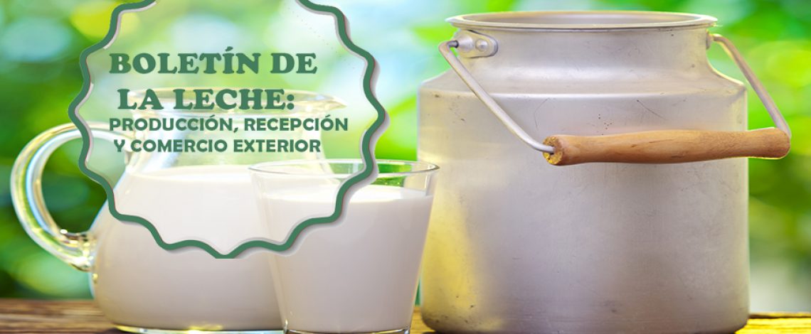 Boletín de la leche: producción, recepción, precios y comercio exterior. Agosto de 2018 (con información a  julio 2018).