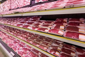 Carne bovina en supermercado