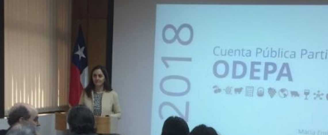 Directora de Odepa entregó la Cuenta Pública de la institución 2018