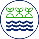 Logo del tema agua para la agricultura