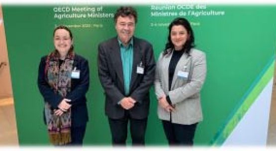 Directora de Odepa, Andrea García, y ministro Valenzuela participan en plenario de la OCDE