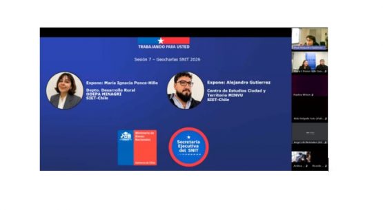Representantes de Odepa y del CECT presentan avances y desafíos del SIET Chile en Geocharla de IDE Chile